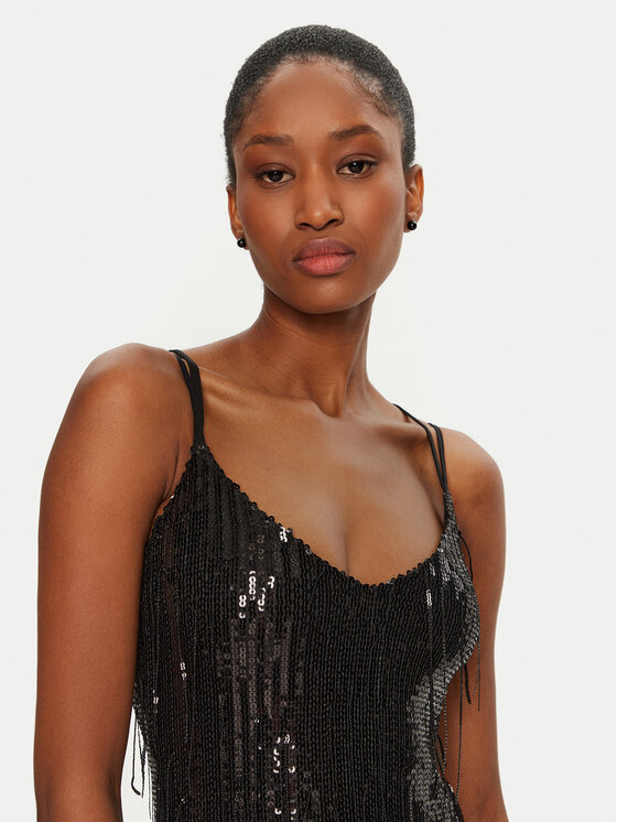 Rinascimento Rinascimento Rochie de seară CFC0121687003 Negru Regular Fit