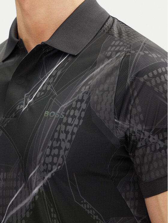 BOSS BOSS Poloshirt Paddy Desert Active 50537757 Schwarz Regular Fit