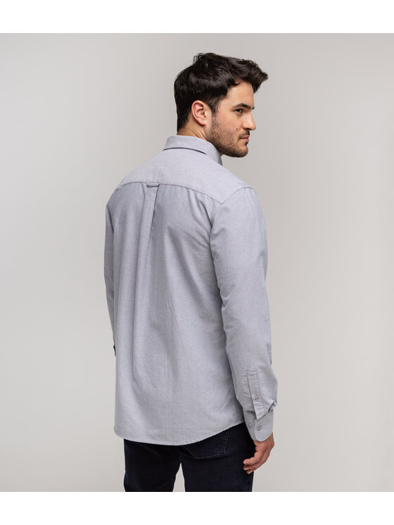 Lee Cooper Lee Cooper Koszula LIAM OXFORD Niebieski Slim Fit