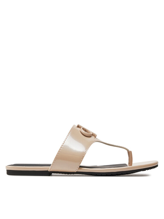 Calvin Klein Jeans Calvin Klein Jeans В'єтнамки Flat Sandal Slide Toepost Mg Met YW0YW01342 Рожевий