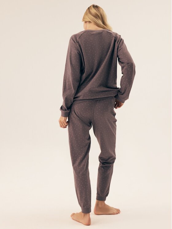 Esotiq Esotiq Piżama 42406 Szary Regular Fit