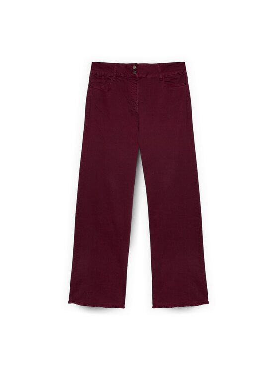 Fiorella Rubino Fiorella Rubino Pantaloni di tessuto P412T105041N036 Bordeaux Regular Fit