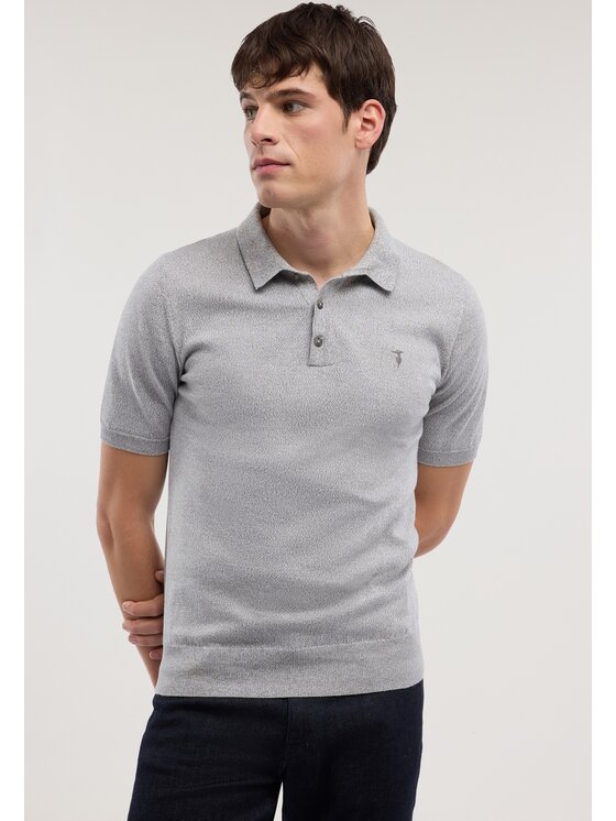 Trussardi Trussardi T-Shirt M0728000080N013 Szary Regular Fit