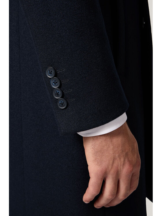 Próchnik Próchnik Płaszcz PM5 PC073225000024 Granatowy Regular Fit