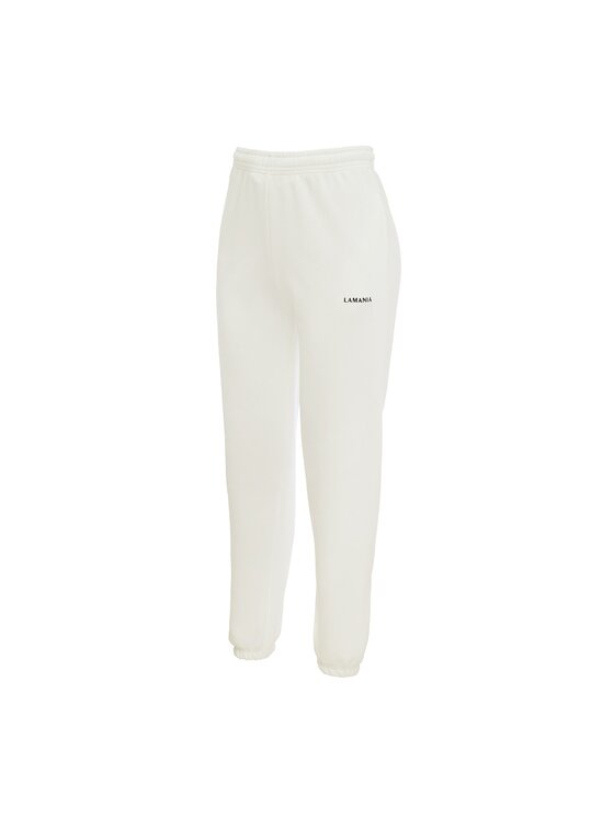 La Mania La Mania Spodnie dresowe SEASON Écru Classic Fit