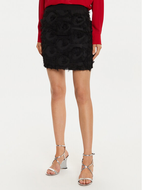 Marella Marella Φούστα mini Damien2 2423106092 Μαύρο Regular Fit