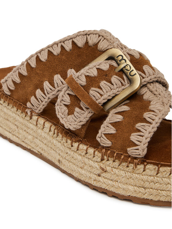 Mou Mou Espadrile Jute sandal MU.SW641003A Rjava