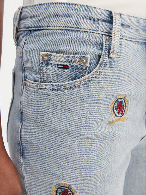 Tommy Jeans Tommy Jeans Traperice Kira DW0DW22680 Plava Straight Fit