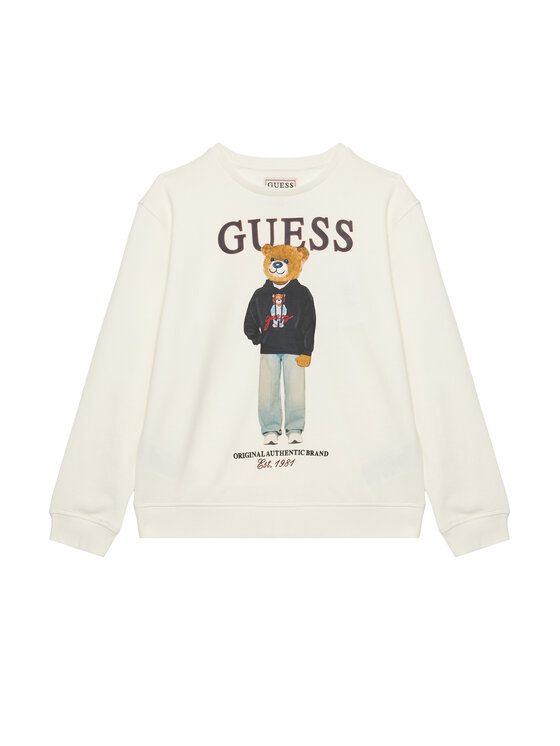 Guess Guess Bluza L6YQ07 K4049 Kremowy Regular Fit