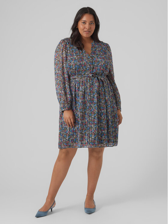 Vero Moda Curve Vero Moda Curve Igapäevane kleit Mabby 10297221 Värviline Regular Fit