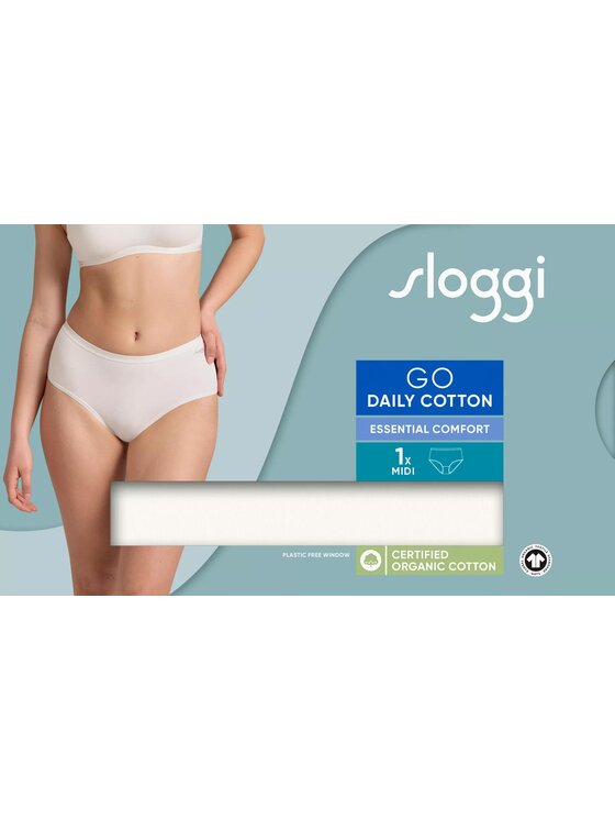 Triumph Triumph Figi klasyczne sloggi GO Daily Cotton Midi Biały