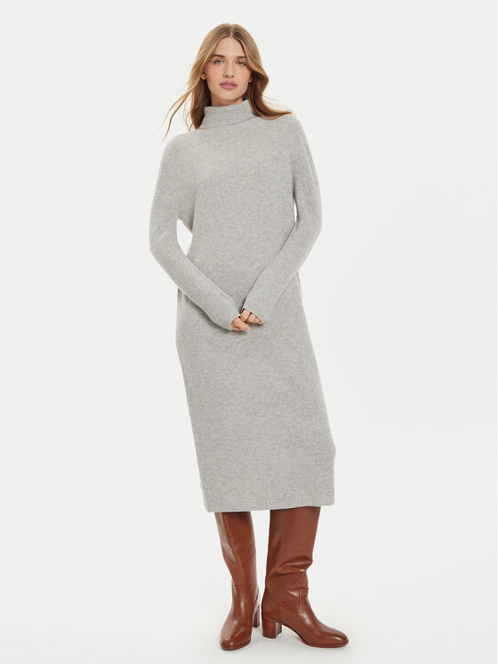 Tommy Hilfiger Tommy Hilfiger Úpletové šaty WW0WW43080 Šedá Regular Fit