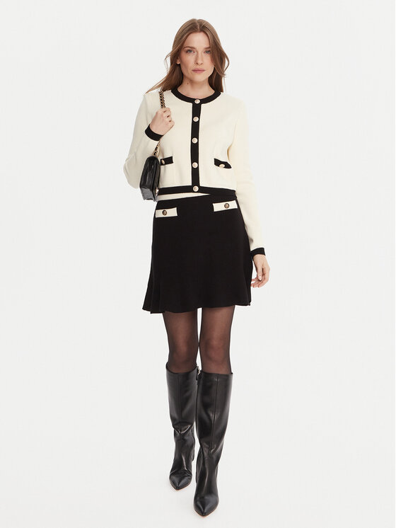 Gaudi Gaudi Strickjacke 521FD53038 Écru Regular Fit
