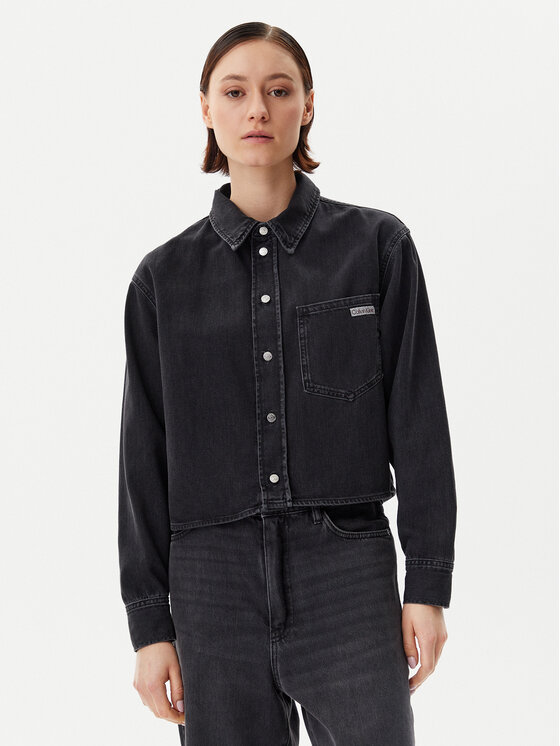 Calvin Klein Jeans Calvin Klein Jeans Geacă de blugi J20J225517 Negru Relaxed Fit