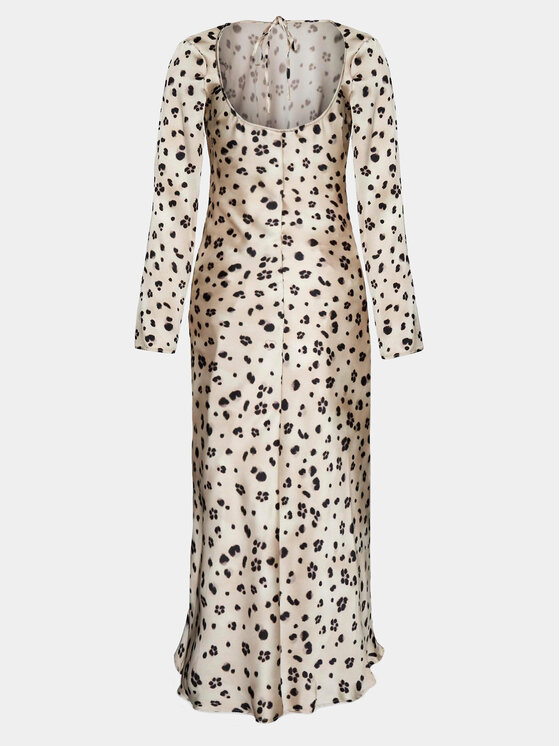 Sisley Sisley Kleid für den Alltag 4V2XLV04R Beige Regular Fit