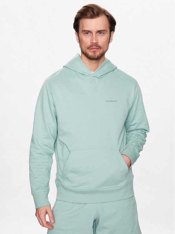 New Balance Mikina MT23565S Zelená Relaxed Fit