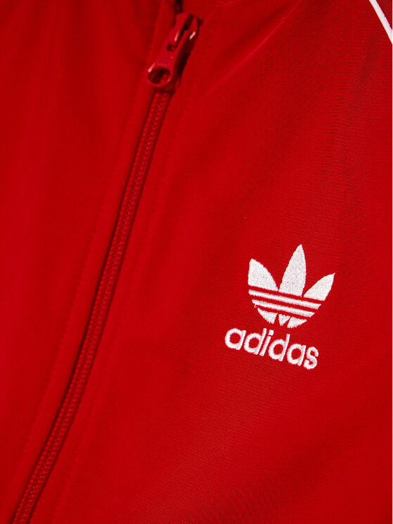 adidas Džemperis Unisex adicolor Sst Track GN8449 Raudona Regular Fit •  Modivo.lt