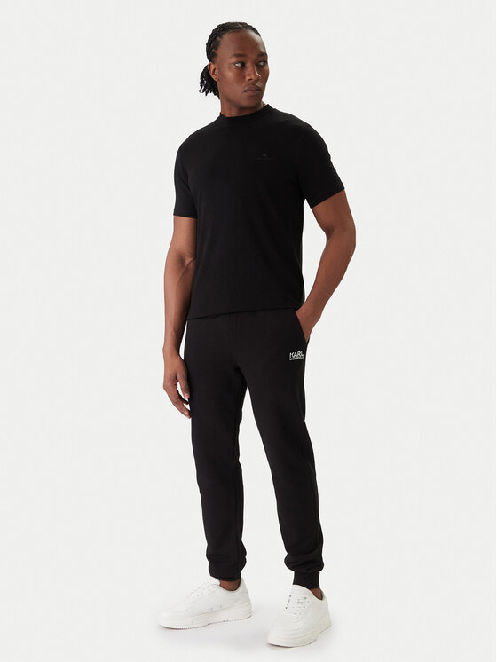 KARL LAGERFELD KARL LAGERFELD Tričko 755054 561221 Čierna Regular Fit