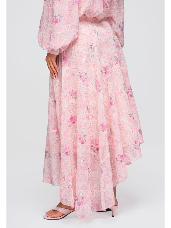 Ombre Ombre Spódnica maxi OW-GL-E0008 Różowy Regular Fit