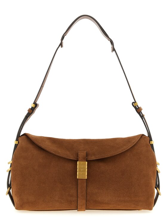 PINKO PINKO Torebka Brown Cowhide Shoulder Brązowy