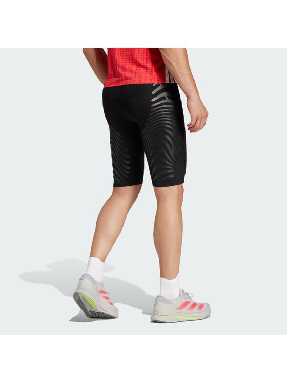adidas adidas Szorty sportowe Adizero Control Running Czarny Fitted Fit