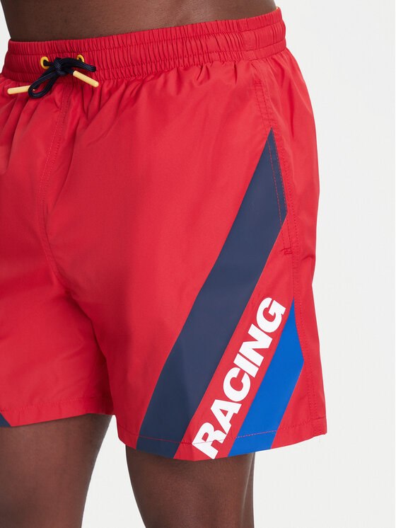 Pepe Jeans Pepe Jeans Szorty kąpielowe Red Bull Racing RMB10007 Czerwony Regular Fit