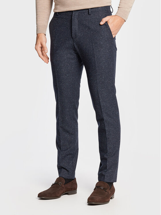 Boss Stoffhose H-Genius-224 50481960 Dunkelblau Slim Fit | Modivo.de