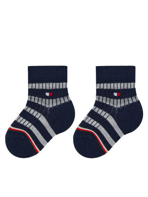 Tommy Hilfiger Tommy Hilfiger 2er-Set hohe Kindersocken 701224996 Dunkelblau
