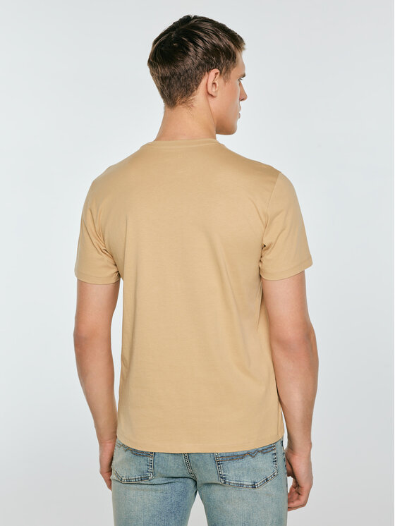 BIG STAR BIG STAR T-Shirt BRUNO Beżowy Basic Fit