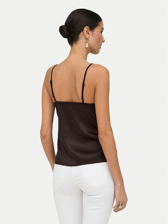 ONLY ONLY Top Faraya 15380254 Tmavě hnědá Regular Fit