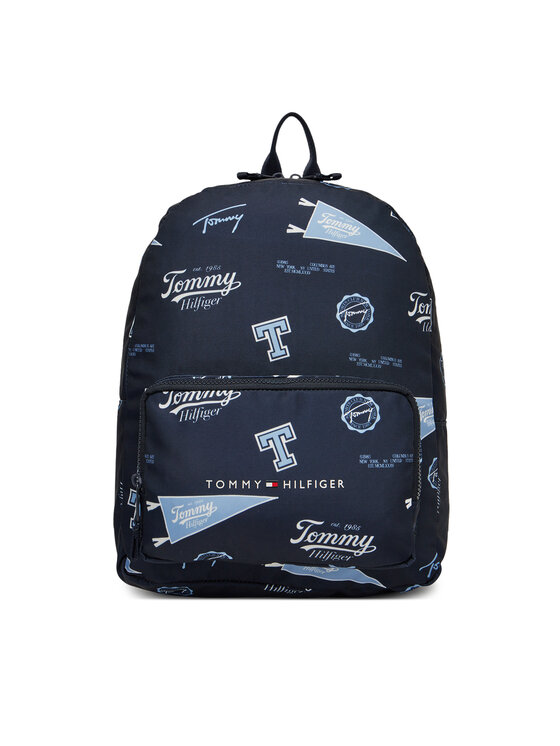 Tommy Hilfiger Rucsac Th Essential Printed Backpack AU0AU01992 Bleumarin
