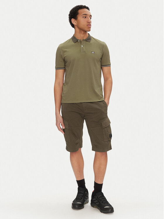 C.P. Company C.P. Company Szorty materiałowe 18CMBE116A005694G Zielony Regular Fit