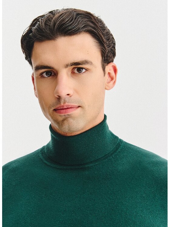 Pako Lorente Pako Lorente Sweter P25WB-2X-025 Zielony Classic Fit