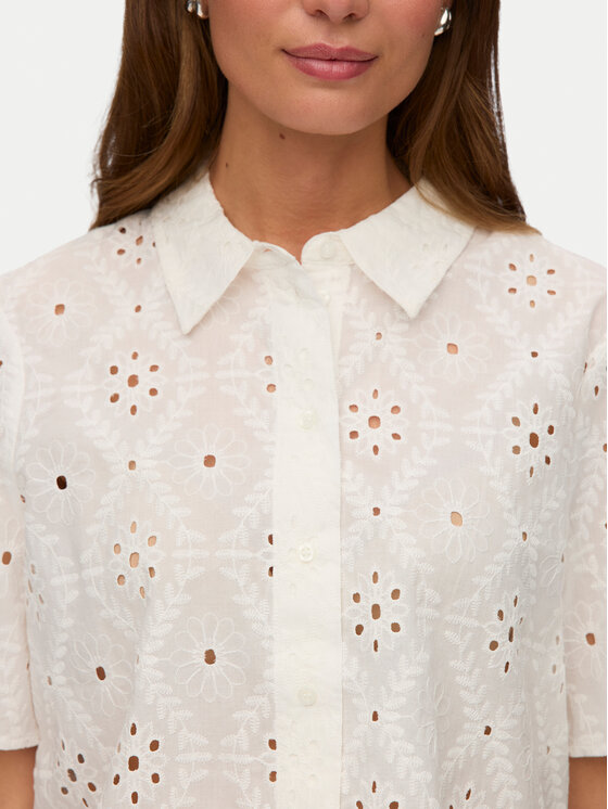 Vero Moda Vero Moda Риза Eliza 10342754 Бял Regular Fit