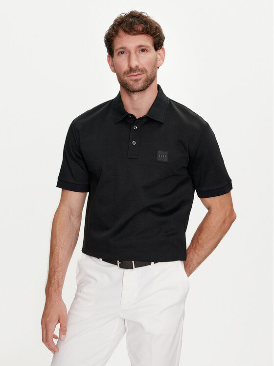 Boss Polo Parlay 143 50515596 Melns Regular Fit