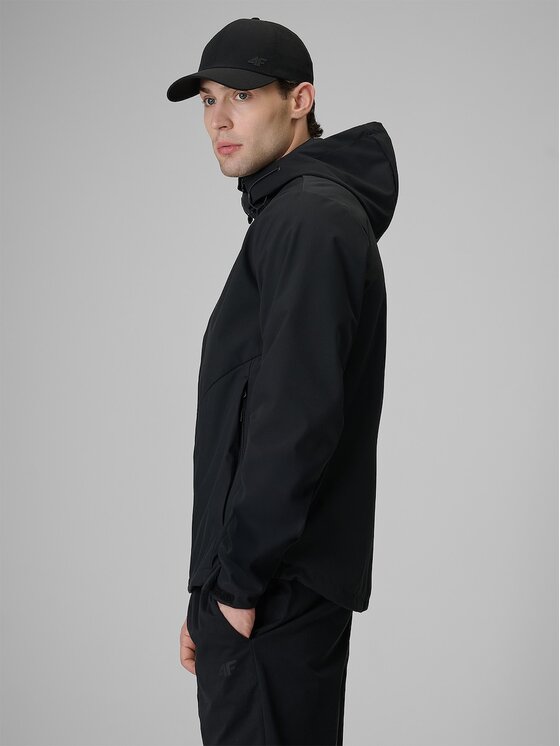 4F 4F Giacca softshell 4FWSS26TSOFM549-20S Nero Regular Fit