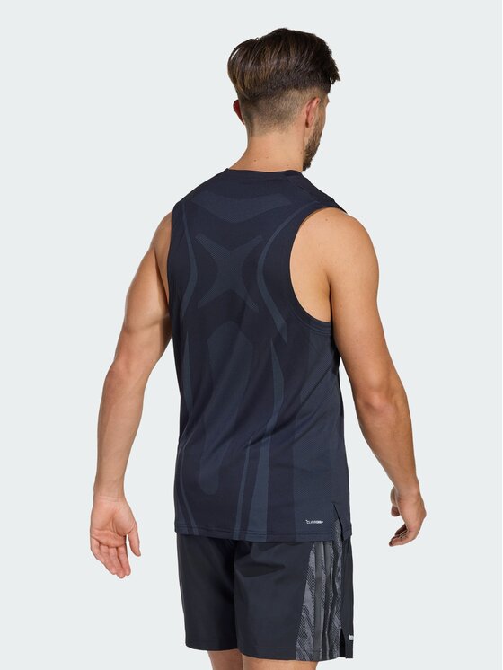 adidas adidas Тениска от техническо трико Airchill Intensity KT3257 Черен Slim Fit