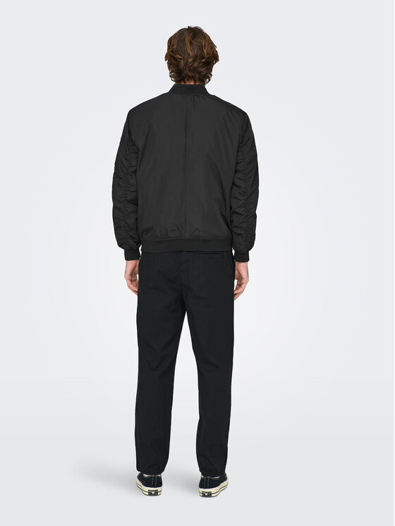 Only & Sons Only & Sons Μπόμπερ μπουφάν Joshua 22023287 Μαύρο Regular Fit
