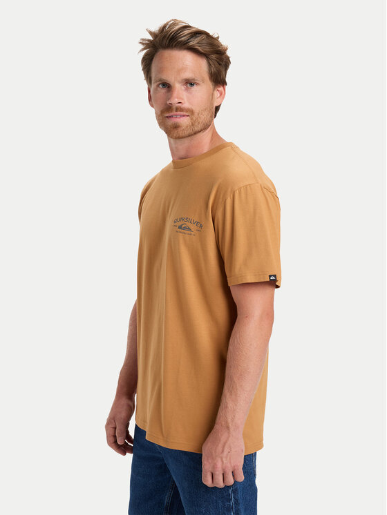 Quiksilver Quiksilver Tričko Anchor EQYZT08178 Béžová Regular Fit