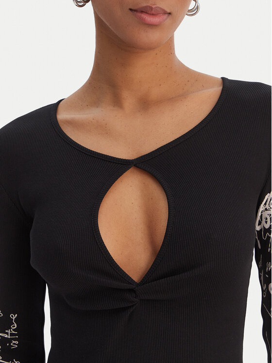 Desigual Desigual Blusa 26SWTK18 Nero Slim Fit
