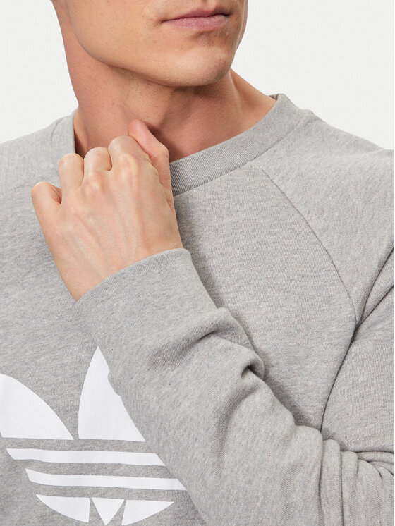 adidas adidas Bluza Adicolor Classics Trefoil Crewneck Sweatshirt IA4857 Szary Regular Fit