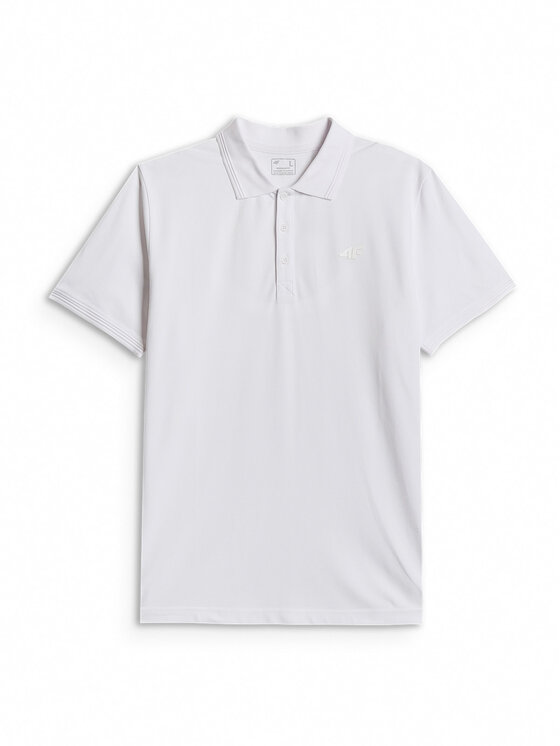 4F 4F Polo ESSENTIAL 3 Biały Regular Fit