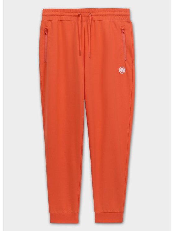 PITBULL PITBULL Spodnie dresowe SMALL LOGO NUGGET Pomarańczowy Regular Fit