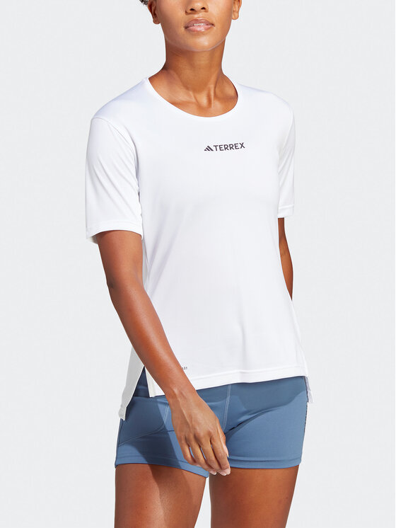 adidas adidas Koszulka techniczna Terrex Multi T-Shirt HM4040 Biały Regular Fit