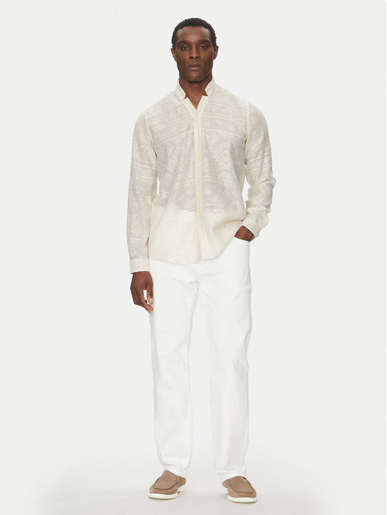 Liu Jo Liu Jo Риза QA5271 T4361 Бежов Regular Fit