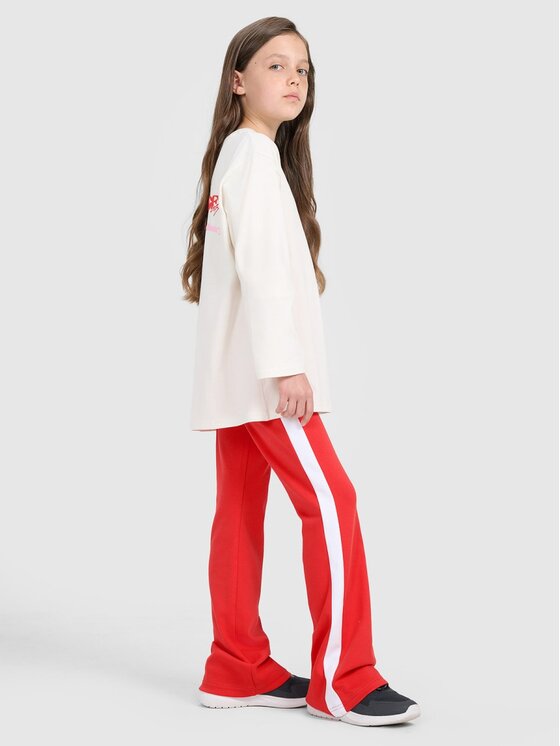 4F 4F Longsleeve 4FJRAW25TLONF589-11S Bianco Oversize