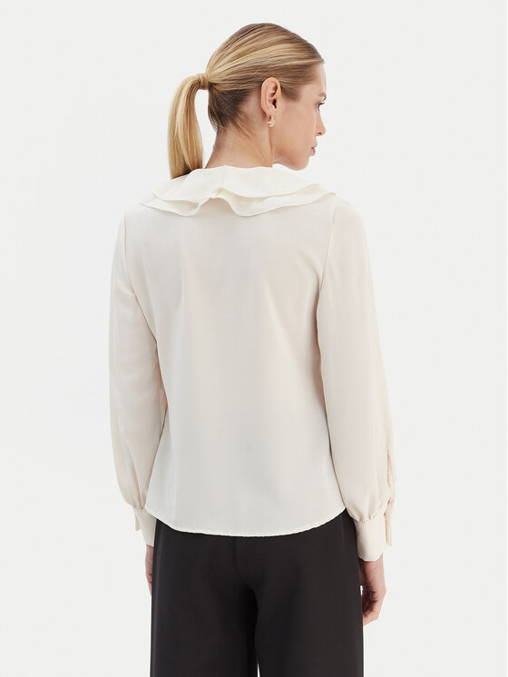 Rinascimento Rinascimento Košeľa CFC0020157002 Écru Regular Fit