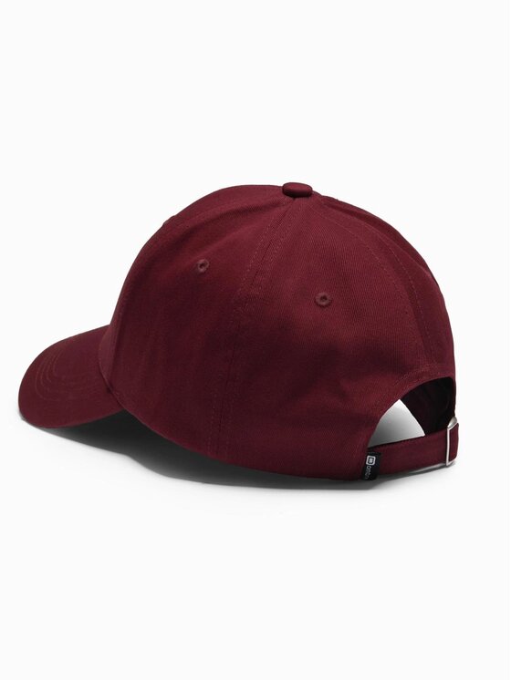 Ombre Ombre Czapka z daszkiem OM-ACCS-0105 Bordowy