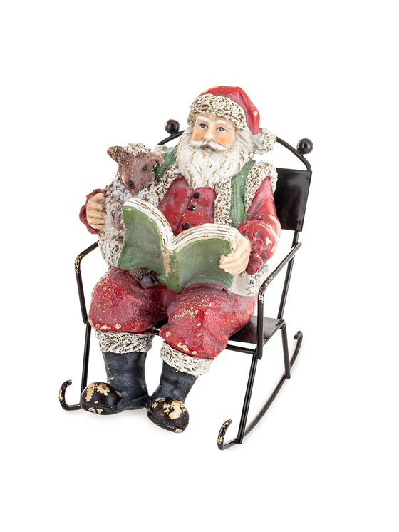 MIAhome MIAhome Figurka świąteczna Święty Mikołaj Czerwony
