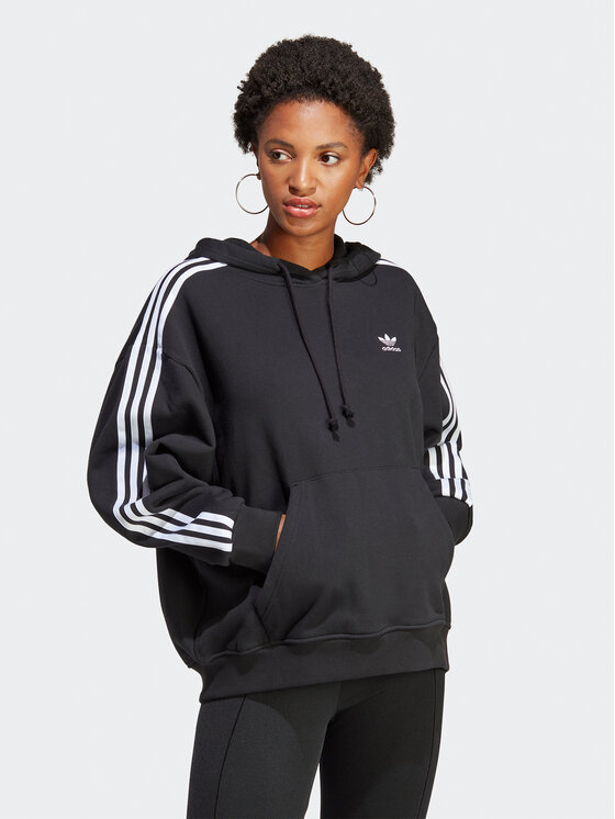adidas Sweatshirt Adicolor Classics Oversized Hoodie IB7454 Schwarz Relaxed Fit Modivo